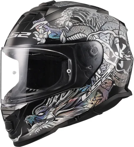 Vista 12 de LS2 Helmets Assault - Casco integral para motocicleta con protector solar