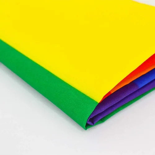 Vista 6 de ANJOR Bandera del orgullo gay - Banderas de arco iris de 4 x 6 pies