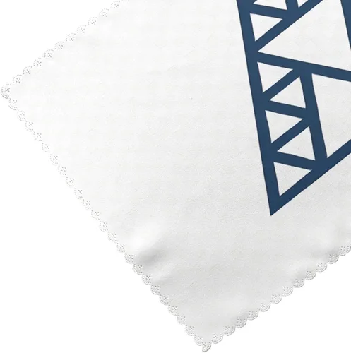 Vista 5 de Rectangular Placemats Set of 4, Heat Resistant Fractal Triangle Printed Kitchen Dining Table Mats