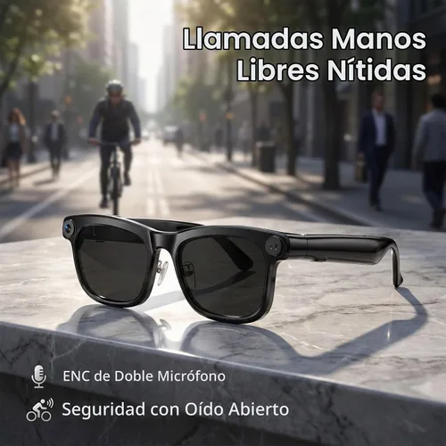 Vista 6 de Lentes inteligentes AI con cámara, gafas de cámara HD de 8 MP