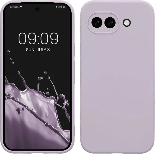 Vista 184 de kwmobile Funda compatible con Google Pixel 9 - Funda protectora delgada de TPU para teléfono - Acabado mate suave - Piedra antigua