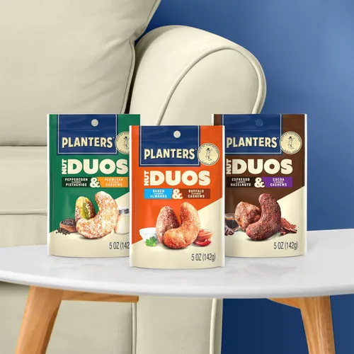Vista 6 de PLANTERS Nut Duos, Espresso Avellanas y Cacao Anacardos, Asados, 5 Oz