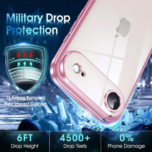 Vista 883 de Supdeal Funda cristalina transparente para iPhone 11, [No se amarillea] [Protección de la cámara] [Probado contra caídas de grado militar] Funda