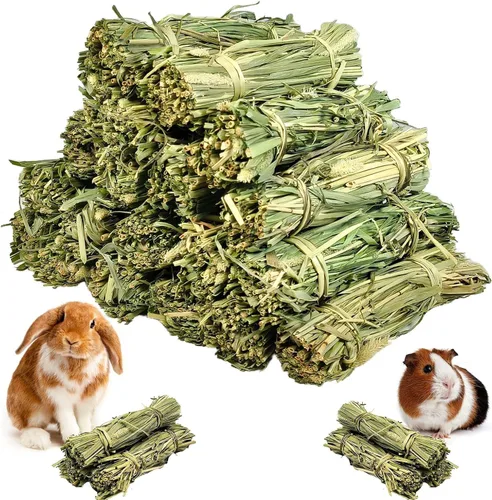 Vista 8 de Paquete de heno Timothy de 10 piezas para mascotas pequeñas, golosinas 10pcs