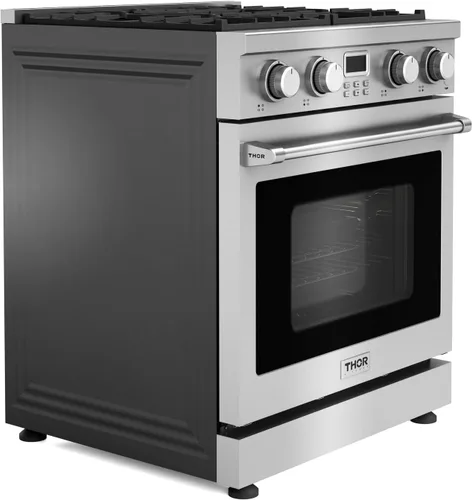 Vista 5 de THOR Kitchen Cocina profesional de gas de 30 pulgadas en acero inoxidable - Modelo ARG30