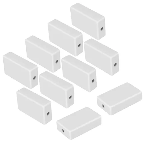 Vista 8 de LeMotech Caja de proyectos 10 piezas de plástico ABS, caja de conexiones eléctricas pequeña para electrónica, color blanco 1,97 x 1,10 x 0,59