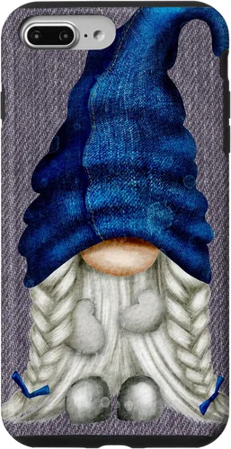 Vista 11 de Funny Gnome Girl with Blue Jeans for Women Cute Denim Case for iPhone 17