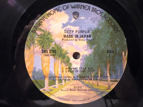Vista 4 de Deep Purple Made in Japan Gatefold 2 Vinyl Record LPs Album - US Reissue 2WS 2701 - 1973 - Rock hard Rock - VG+