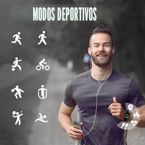 Vista 5 de Choiknbo Reloj inteligente con rastreador de fitness para teléfonos Android/iOS, pantalla táctil completa de 1.69 pulgadas con monitor de frecuencia