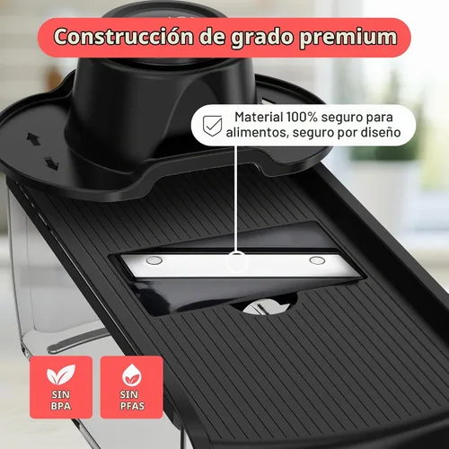 Vista 5 de Fullstar Cortador y rallador de verduras Pro Mandoline con recipiente
