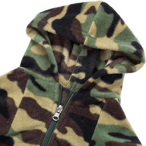 Vista 8 de Ropa de bulldog francés de camuflaje con capucha para perros pequeños, cachorros, chihuahua, abrigo, sudadera con capucha para mascotas, gatos Camo