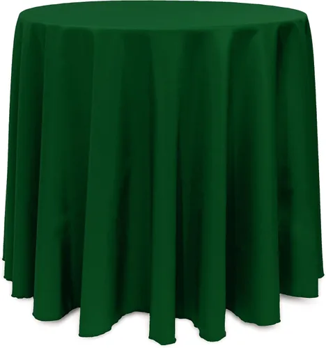 Vista 46 de Ultimate Textile Mantel redondo de lino de poliéster de 132 pulgadas, color rojo festivo