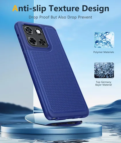 Vista 996 de FNTCASE Funda para iPhone 17 Pro: Fundas delgadas translúcidas de color azul claro compatibles con MagSafe, protección completa de la cámara