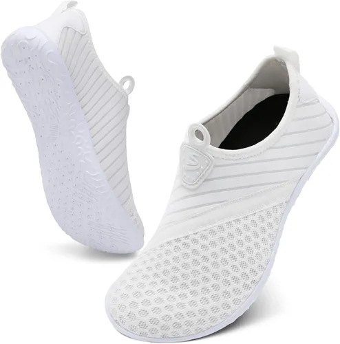 Vista 7 de Spesoul Zapatos acuáticos transpirables de secado rápido para mujer y hombre, calcetines acuáticos suaves para senderismo, natación, playa, surf