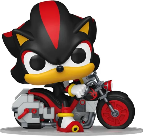 Vista 3 de Funko Pop! Rides: Sonic the Hedgehog - Shadow on Dark Rider - Modern Sonic - Figura de vinilo coleccionable - Idea de regalo - Producto