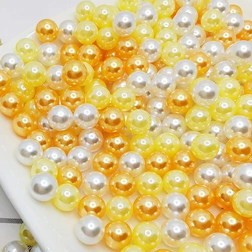 Vista 9 de 900 perlas sueltas marfil de 0.315 a 0.315 pulgadas, perlas redondas sin agujero para manualidades, bodas, fiestas de cumpleaños, decoración