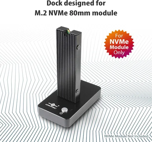 Vista 2 de NexStar SX, USB 3.1 Gen 2 Tipo C M.2 NVMe SSD Dock (NST-D208C3-BK)
