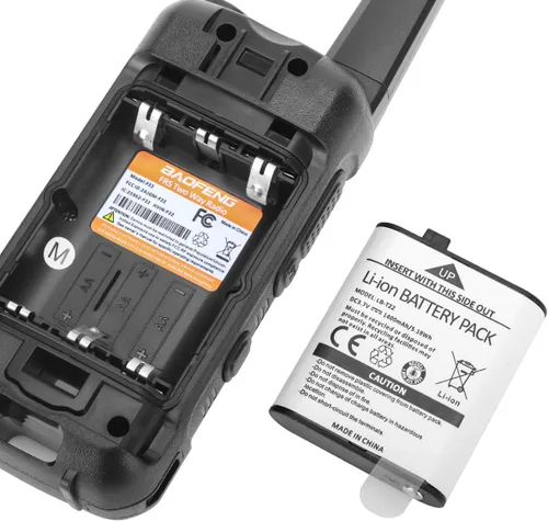 Vista 7 de Walkie Talkies de largo alcance para adultos, Walkie Talkie recargable Baofeng F22 FRS Radio Walky Talky Familia Walkie-Talkie con batería de 1400