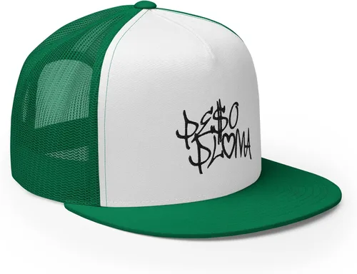 Vista 4 de Corridos Belicos Gorra de camionero con corona alta, gorra ajustable con pico plano Corridos Tumbados