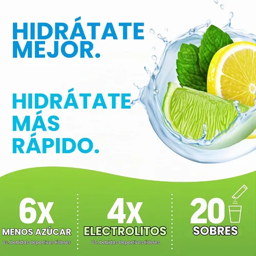 Vista 6 de Force Factor Liquid Labs Paquetes de Polvo de Electrolitos—Limón Lima—Paquetes de Hidratación para Hacer Agua de Electrolitos con 5 Electrolitos