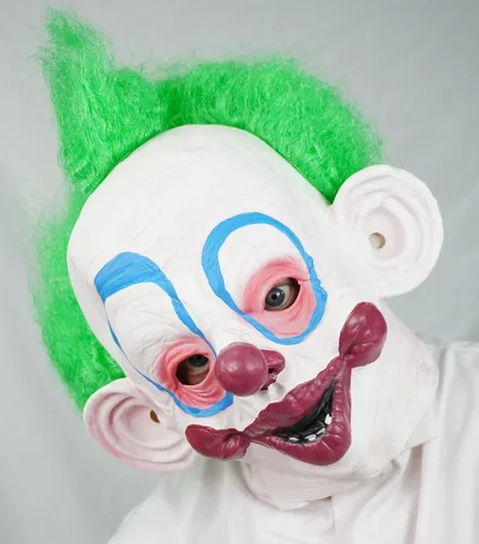 Vista 5 de Acid Tactical Killer Klown from Outer Space Máscara de payaso de Halloween Disfraz de látex SHORTY
