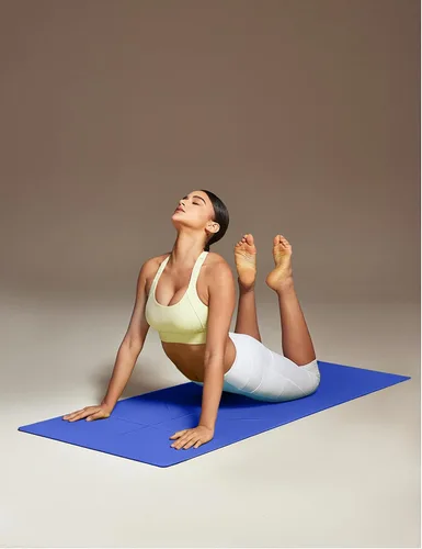 Vista 6 de Heathyoga Tapete de Yoga Antideslizante Ecológico, Sistema de Alineación Corporal, Material TPE Certificado por SGS - Superficie Texturizada