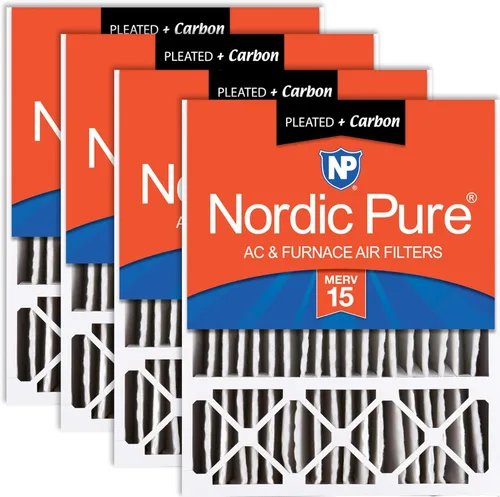 Vista 11 de Nordic Pure 20 x 25 x 5 (tamaño real: 19 3/4 x 24 3/4 x 4 3/8) Lennox X6673 X6675 Filtro Merv 8 de repuesto para reducción de olores 2