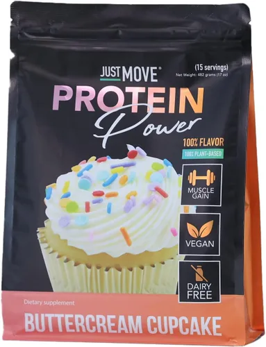 Vista 11 de Just Move Protien - Proteína de Pudín de Plátano - Vegana (a Base de Plantas), Orgánica, Sin Lácteos, Sin Soja, Sin Gluten, Keto, Sin Maní, 20g