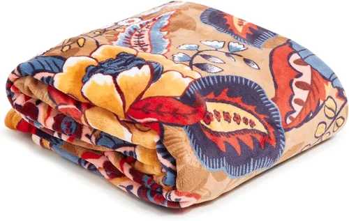 Vista 5 de Vera Bradley cobija de felpa extragrande para mujer, Individual/individual XL