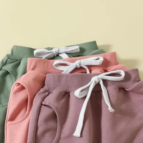 Vista 4 de Gaono Pantalones deportivos para bebé y niña, pantalones deportivos para niños pequeños, pantalones deportivos casuales de otoño e invierno