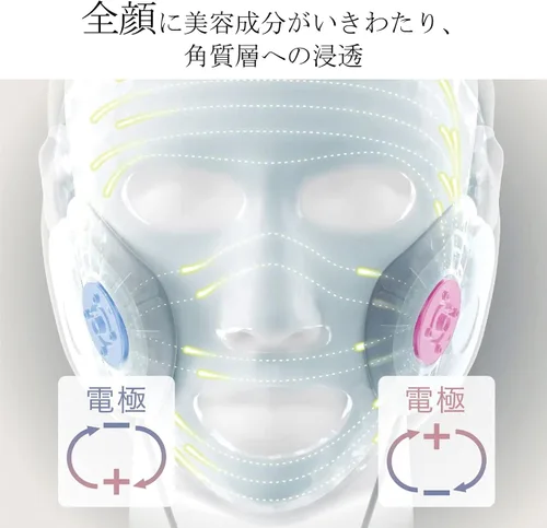 Vista 4 de Panasonic EH-SM50-N [Máscara tipo ion dispositivo facial ion boost tono oro] Dispositivo de belleza facial 100-240V Enviado desde Japón