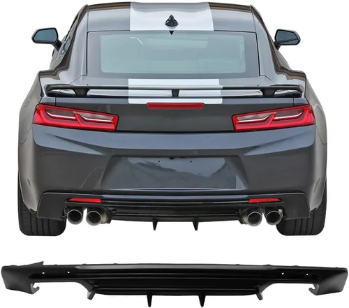 Vista 9 de Compatible con Chevy Camaro 2016-2024 (excepto el modelo ZL1) difusor Brillo negro