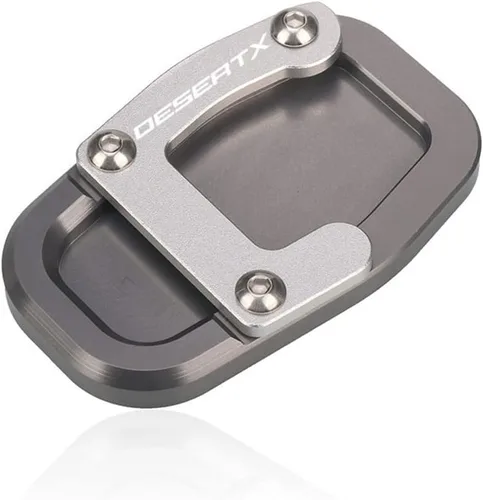 Vista 6 de Soporte de pie para motocicleta, ampliador lateral, soporte de extensión compatible con Ducati DesertX Desert X (negro)