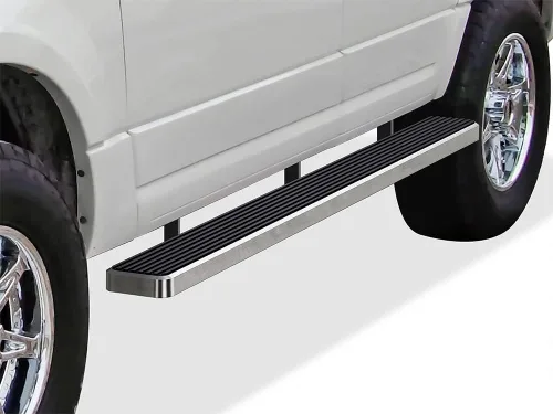 Vista 7 de APS, estribos de 12.7 cm en negro mate compatibles con Ford Expedition 2003-2017 (excluye modelo EL) (no se ajusta a la edición Funkmaster Flex)