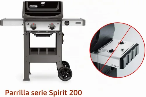 Vista 5 de Cubierta para parrilla Only Fire, cubierta impermeable 600D de repuesto, accesorios de barbacoa para parrilla de gas Weber 7138 Spirit II 200