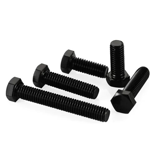 Vista 7 de Tornillos hexagonales de cabeza hexagonal de 1/4-20 x 1, acabado negro 18-8, rosca gruesa UNC totalmente roscada, 20