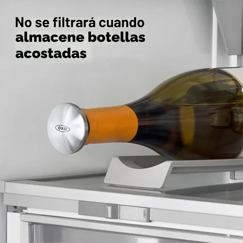 Vista 7 de OXO SteeL - Tapón de vino expandible a prueba de fugas (paquete de 2)