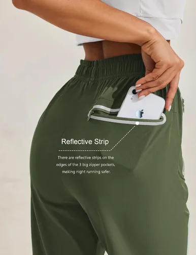 Vista 2 de Pinspark Pantalón de senderismo para mujer con bolsillos con cremallera