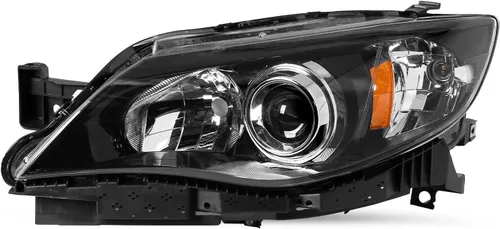 Vista 11 de SOCKIR - Conjunto de faros delanteros halógenos compatible con Subaru Impreza WRX Outback Sport 2008-2011, faro proyector con carcasa cromada