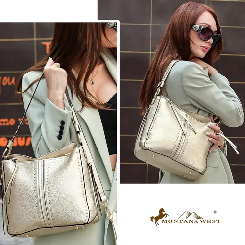 Vista 2 de Montana West Bolso de hombro oculto para mujer, bolso cruzado de moda