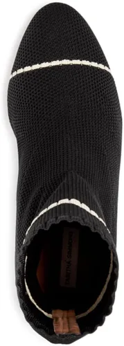Vista 3 de Tabitha Simmons Botas de tacón con tacón de bloque para mujer, color negro, a rayas, elásticas, cómodas, 36, Negro
