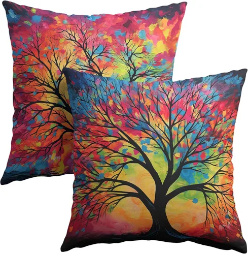 Vista 9 de Fundas de almohada tribales marrones - Juego de 2 fundas de almohada étnicas 40x40 cm azteca geométrica para decoración de sofá, cama, hogar