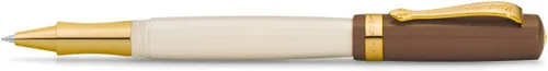 Vista 20 de Kaweco STUDENT 20's Jazz Bolígrafo I Business Bolígrafo de acrílico de alta calidad en marrón y crema I Elegante bolígrafo con caja de regalo