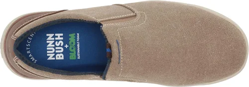 Vista 5 de Nunn Bush Kore Tour - Mocasines de lona con punta lisa para hombre