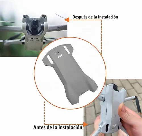 Vista 2 de Carrocería superior cubierta cubierta piezas de reparación para Dji Mini 3 Drone Accesorios de repuesto originales (carcasa superior)