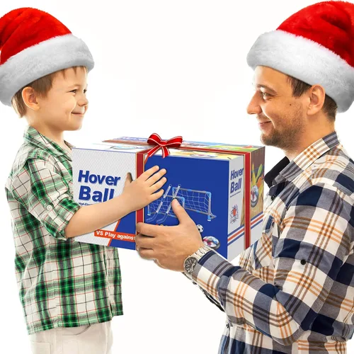Vista 6 de HopeRock Juego de bolos de hockey hover 3 en 1, juguetes para interiores y exteriores para niños de 3 a 12 años, juguetes exteriores con luces LED