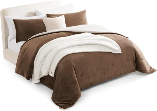 Vista 14 de UGG Remina - Juego de edredón individual, cama de dormitorio en una bolsa Beige