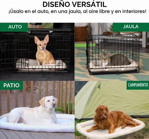 Vista 12 de Furhaven Cama para Perros para Perros Medianos/Pequeños y Gatos de Interior, 100% Lavable, Dimensionada para Adaptarse a Jaulas - Almohadilla