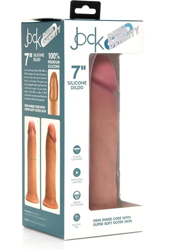 Vista 12 de CURVE TOYS Consolador Jock de doble densidad de 6 pulgadas para hombres, mujeres y parejas. Consolador de silicona de alta calidad ultra realista