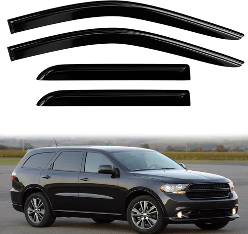 Vista 16 de 4 protectores de lluvia para Chevy Equinox 2010-2017, viseras de ventana, deflectores, parasoles, cinta de ventilación en canal hacia fuera